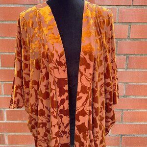 A New Day Velvet Floral Shrug/Kimono
